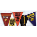 30' (12 Pennants Per String) Screen Printed Poly Pennant Strings-1 Side